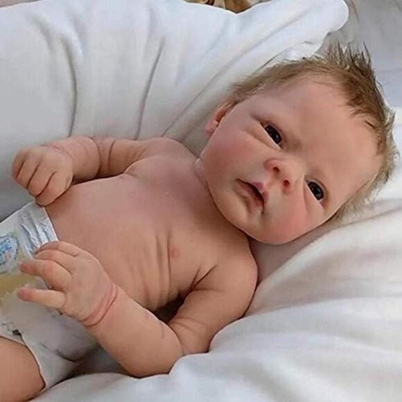 ❤️ 18 inch Silicone Baby Doll Boy with Soft Body Realistic Newborn Toddler Dolls - Picture 2 of 3
